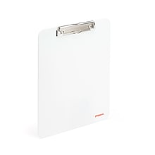 Poppin 9W x 12.5H Clipboard, White, 6 Per Box (105038)