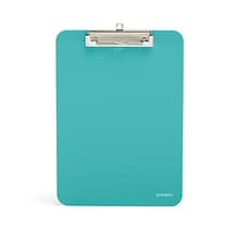 Poppin 9W x 12.5H Clipboard, Aqua, 6 Per Box (105035)