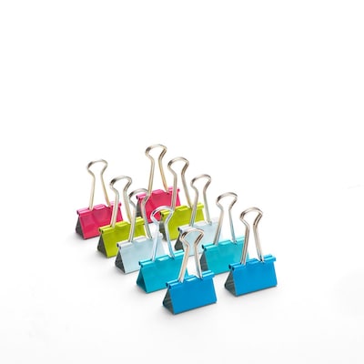 Poppin Bulk Pack of Assorted Medium Binder Clips, 480 Count (105039)