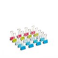 Poppin Bulk Pack of Assorted Small Binder Clips, 120 Count (105041)