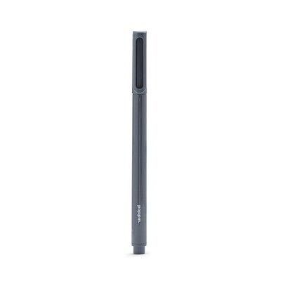 Poppin Dark Gray Signature Ballpoint Pen, Black Ink, Set of 100 (104601)