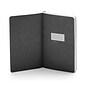 Poppin Medium Soft Cover Notebooks, 5" x 8.25", College Ruled, 96 Sheets, Dark Gray, Set of 25 (104134)