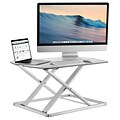 Mount-It! Sit Stand Desk Converter, Height Adjustable Standing Desk, 31 W x 22 D Stand-Up Workstation, holds 22 lbs (MI-7928)