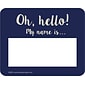 Barker Creek Name Tags/Self-Adhesive Labels, Oh Hello! Set, 45/Pack (1555)