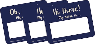 Barker Creek Name Tags/Self-Adhesive Labels, Oh Hello! Set, 45/Pack (1555)