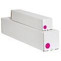 Tape Logic 1 1/2 Circle Inventory Label, Fluorescent Pink, 500/Roll