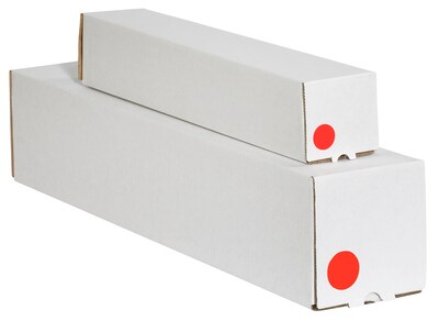 Tape Logic 2 Circle Inventory Label, Fluorescent Red, 500/Roll