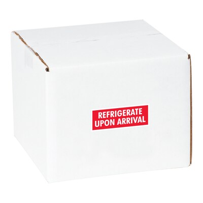 Refrigerate Upon Arrival Shipping Label, 4 x 1-1/2, 500/Roll