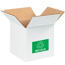 Tape Logic 2 x 3 RECYCLE Rectangle Inventory Label, Green, 500/Roll