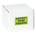 Tape Logic Climate Labels, Protect From Freezing, 3 x 5, Fluorescent Green, 500/Roll (DL1329)