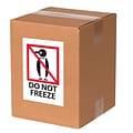 Tape Logic Labels, Do Not Freeze, 4 x 6, Red/White/Black, 500/Roll (IPM506)