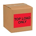 Tape Logic Labels, Top Load Only, 8 x 10, Fluorescent Red, 250/Roll (DL1634)