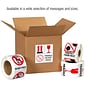 Tape Logic Labels, "Fragile", 4 x 6", Red/White/Black, 500/Roll (IPM503)