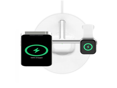 Belkin BOOST CHARGE PRO 3-in-1 Wireless Charger for iPhone 12, White (WIZ009ttWH)