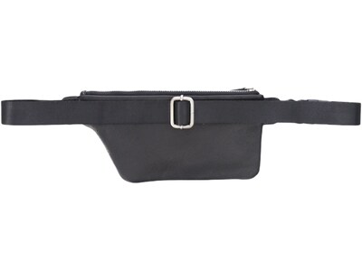 Club Rochelier Black Genuine Leather Belt Bag, Small (CL110WB02-Blk)
