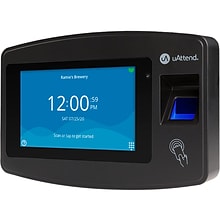 uAttend Fingerprint Time Clock System, Black (JR2000)