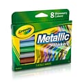 Crayola Metallic Markers, Conical Tip, Assorted, 8/Pack (58-8628)