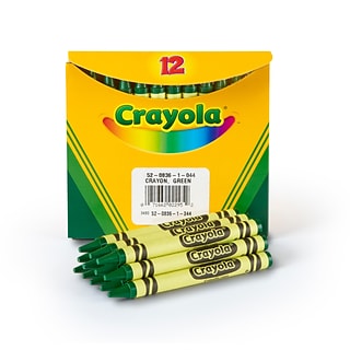 Crayola Bulk Crayons, Green, 12/Box (52-0836-044)