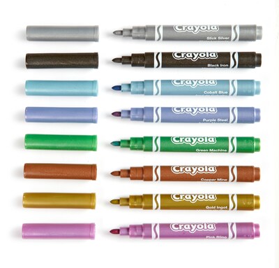 Crayola Colored Pencils, Assorted Metallic Colors, Set of 8