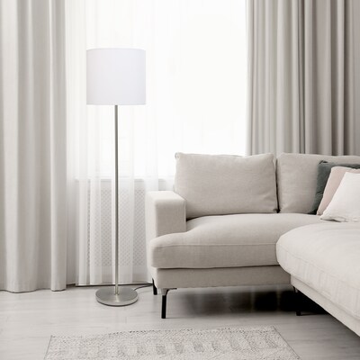 Simple Designs Incandescent Floor Lamp, White (LF2004-WHT)