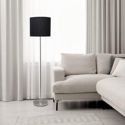Simple Designs Incandescent Floor Lamp, Black (LF2004-BLK)