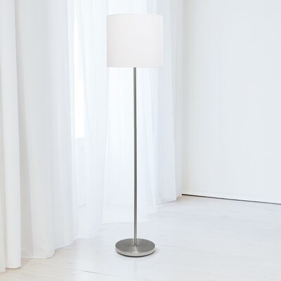 Simple Designs Incandescent Floor Lamp, White (LF2004-WHT)