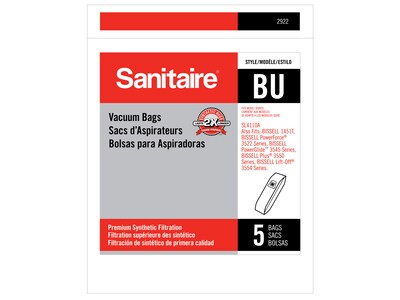 Sanitaire BU Vacuum Bags, Kraft, 50/Carton (2922)
