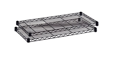 Safco Industrial 2-Shelf Metal Extra Shelf, 36, Black (5287BL)