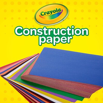 Crayola 12 Colors! Construction Paper, 12" x 9", Assorted Colors, 240/Carton (993200)