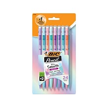 BIC Xtra Smooth Pastel Edition Mechanical Pencil, 0.7mm, #2 Medium Lead (MPNP24-BLK)
