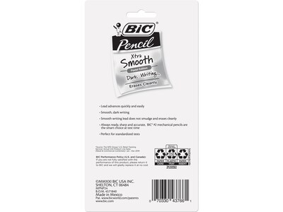 BIC Xtra Smooth Pastel Edition Mechanical Pencil, 0.7mm, #2 Medium Lead (MPNP24-BLK)