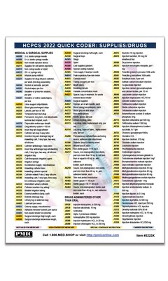 2022 ICD-10-CM Quick Coder Card/Internal Medicine (2223I)