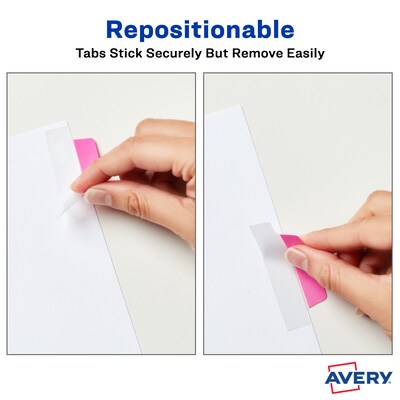 Avery UltraTabs Repositionable Margin Index Tabs, Neons, 24 Tabs/Pack (74767)