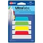 Avery UltraTabs 2.5" x 1" Margin Tabs, Assorted Primary, 48/Pack (74866)