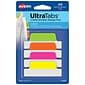 Avery UltraTabs 2.5" x 1" Margin Tabs, Assorted Neon, 48/Pack (74865)