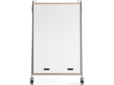 Safco Whiffle Typical 3 48" x 30" Particle Board Double-Column Mobile Storage, Gray (3923GR)