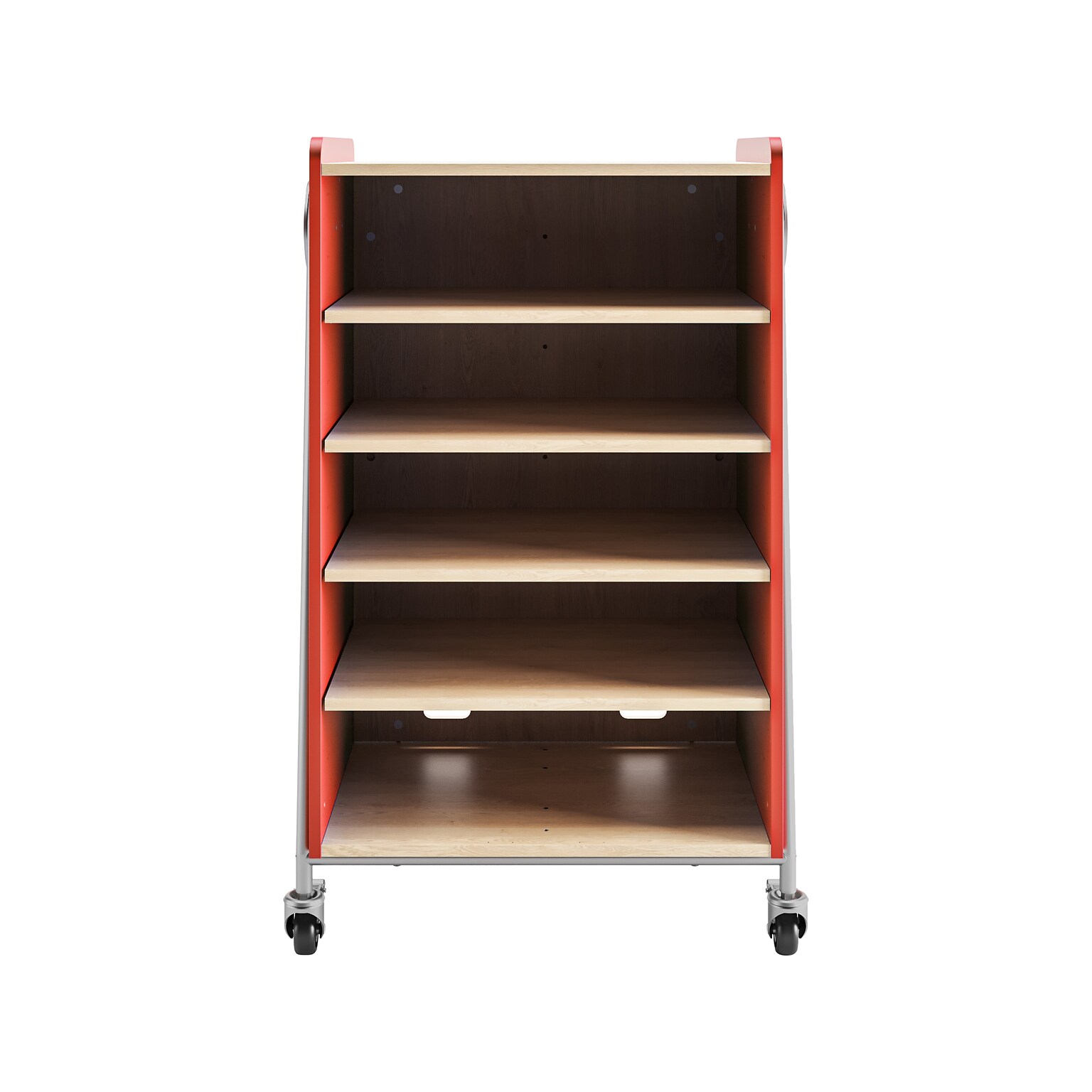 Safco Whiffle Typical 3 48 x 30 Particle Board Double-Column Mobile Storage, Red (3923RED)