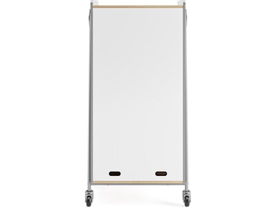 Safco Whiffle Typical 5 60" x 30" Particle Board Double-Column Mobile Storage, Gray (3925GRY)