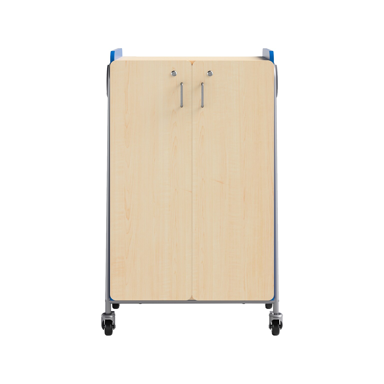 Safco Whiffle Typical 14 48 x 30 Particle Board Double-Column Mobile Storage, Spectrum Blue (3934SBU)