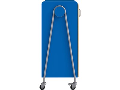 Safco Whiffle Typical 14 48" x 30" Particle Board Double-Column Mobile Storage, Spectrum Blue (3934SBU)