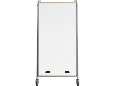 Safco Whiffle Typical 15 60" x 30" Particle Board Double-Column Mobile Storage, Gray (3935GRY)