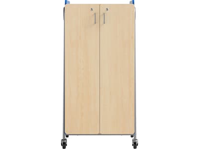 Safco Whiffle Typical 15 60 x 30 Particle Board Double-Column Mobile Storage, Spectrum Blue (3935S