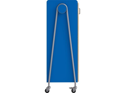 Safco Whiffle Typical 15 60" x 30" Particle Board Double-Column Mobile Storage, Spectrum Blue (3935SBU)