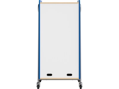 Safco Whiffle Typical 15 60" x 30" Particle Board Double-Column Mobile Storage, Spectrum Blue (3935SBU)