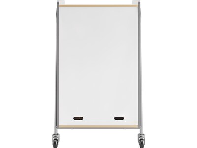 Safco Whiffle Typical 2 48" x 30" Particle Board Double-Column Mobile Storage, Gray (3922GR)
