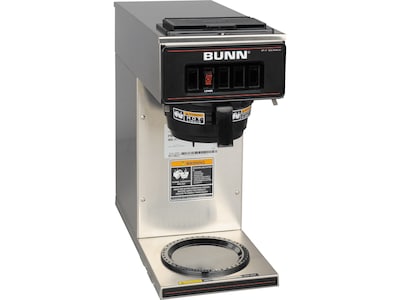 Bunn VP17-1 12-Cups Pourover Coffee Maker, Stainless Steel/Black (BUN01217)