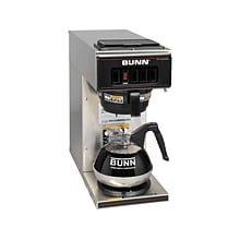 Bunn VP17-1 12-Cups Pourover Coffee Maker, Stainless Steel/Black (BUN01217)