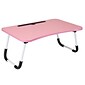 Mind Reader 23 x 15.25 Stainless Steel/Plastic Lap Desk, Pink (LBSTUDY-PNK)