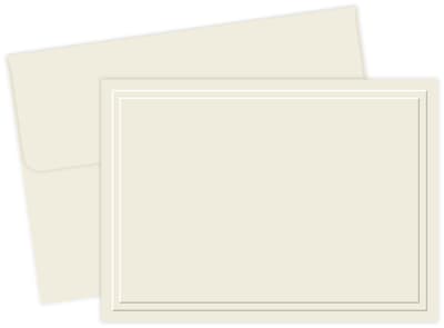 Jam Paper Blank Foldover Cards, 3 1/2 x 4 7/8, White, 100/Pack
