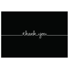 Great Papers! Grace Thank You Note Card, Black, 50/Pack (2015072)